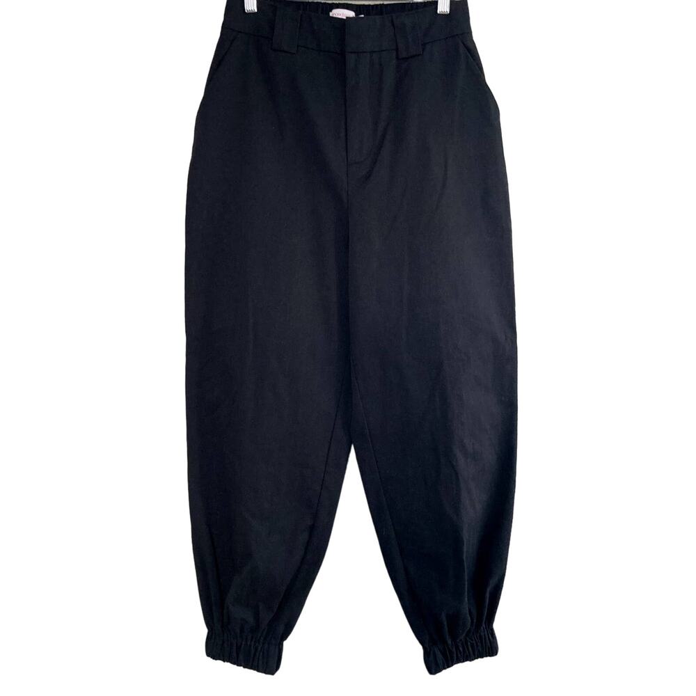 Shoedazzle Balloon Leg Woven Joggers - Black - Medium